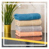 4-teiliges Premium Handtuch Set 50x90 cm "AVIUM 1" | 100% hochwertige Baumwolle