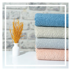 4-teiliges Premium Handtuch Set 50x90 cm "AVIUM 2" | 100% hochwertige Baumwolle