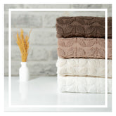 4-teiliges Premium Handtuch Set 50x90 cm "PUMILA 2" | 100% hochwertige Baumwolle