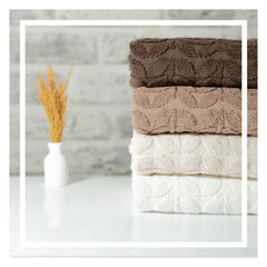 4-teiliges Premium Handtuch Set 50x90 cm "PUMILA 2" | 100% hochwertige Baumwolle