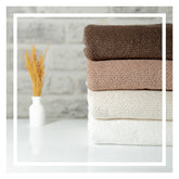 4-teiliges Premium Handtuch Set 50x90 cm "NOLINA 2" | 100% hochwertige Baumwolle