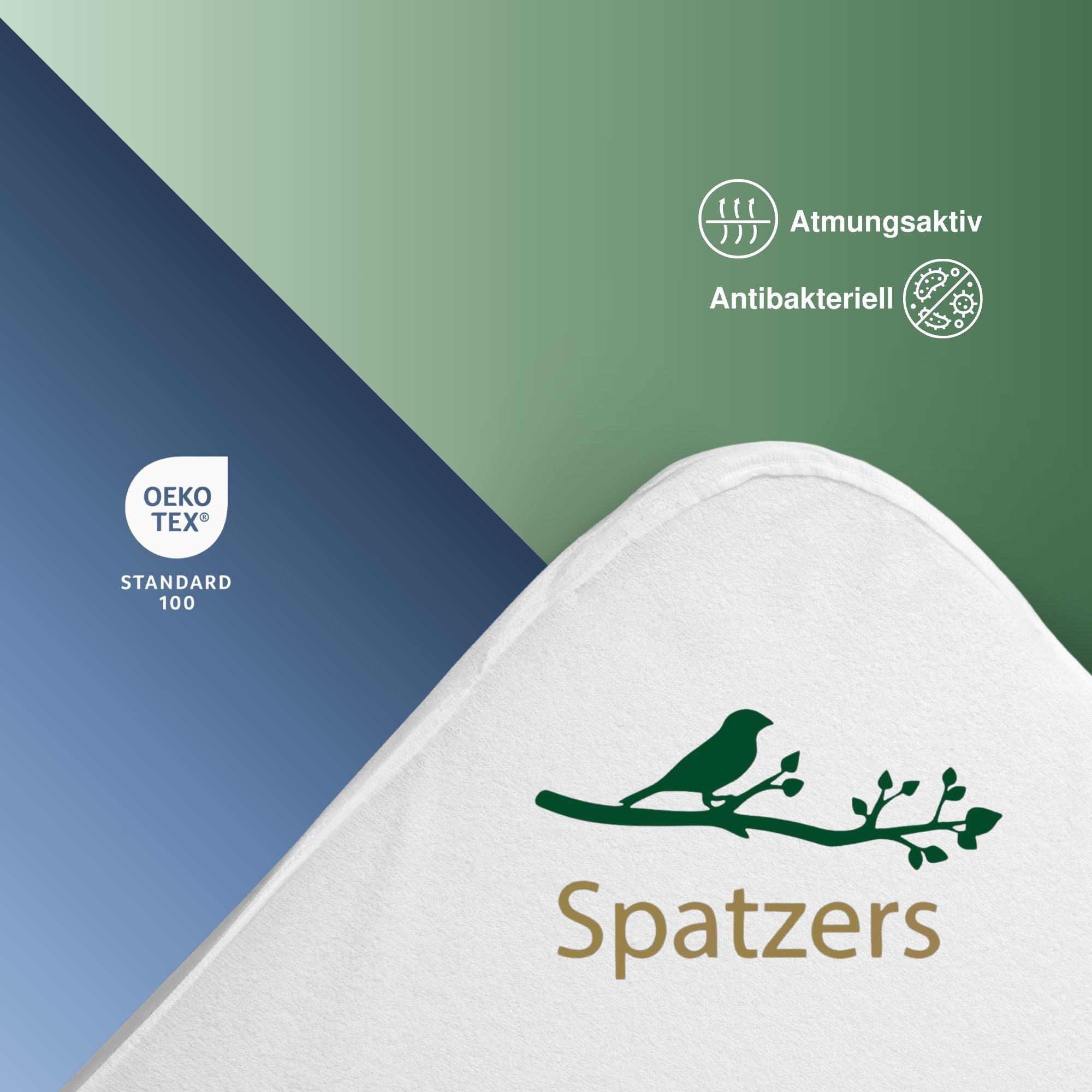 Spatzers Matratzenschoner 90x200 Baumwolle Atmungsaktiv, Öko-Tex 100 Zertifiziert, Weich Pflegeleicht