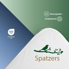 Spatzers Matratzenschoner 90x200 Baumwolle Atmungsaktiv, Öko-Tex 100 Zertifiziert, Weich Pflegeleicht