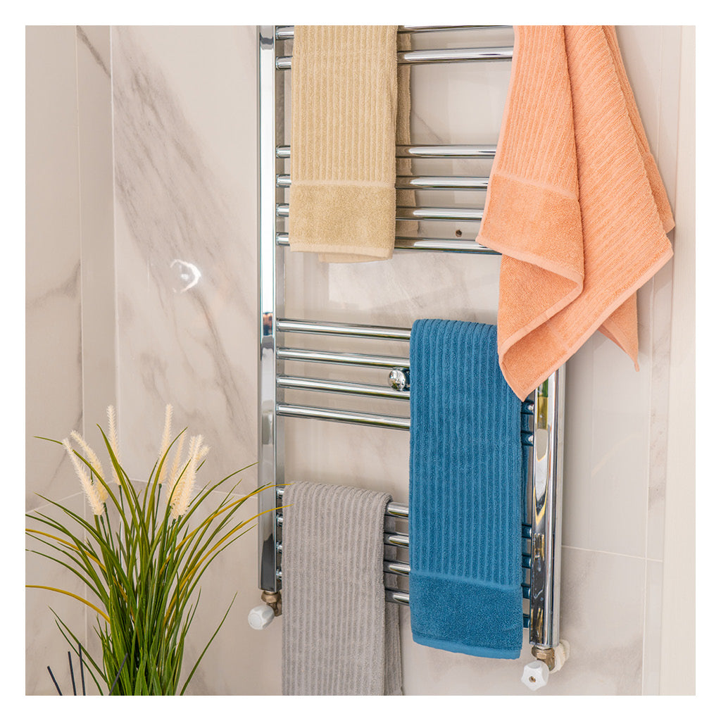 4-teiliges Premium Handtuch Set 50x90 cm "TILIA 1" | 100% hochwertige Baumwolle