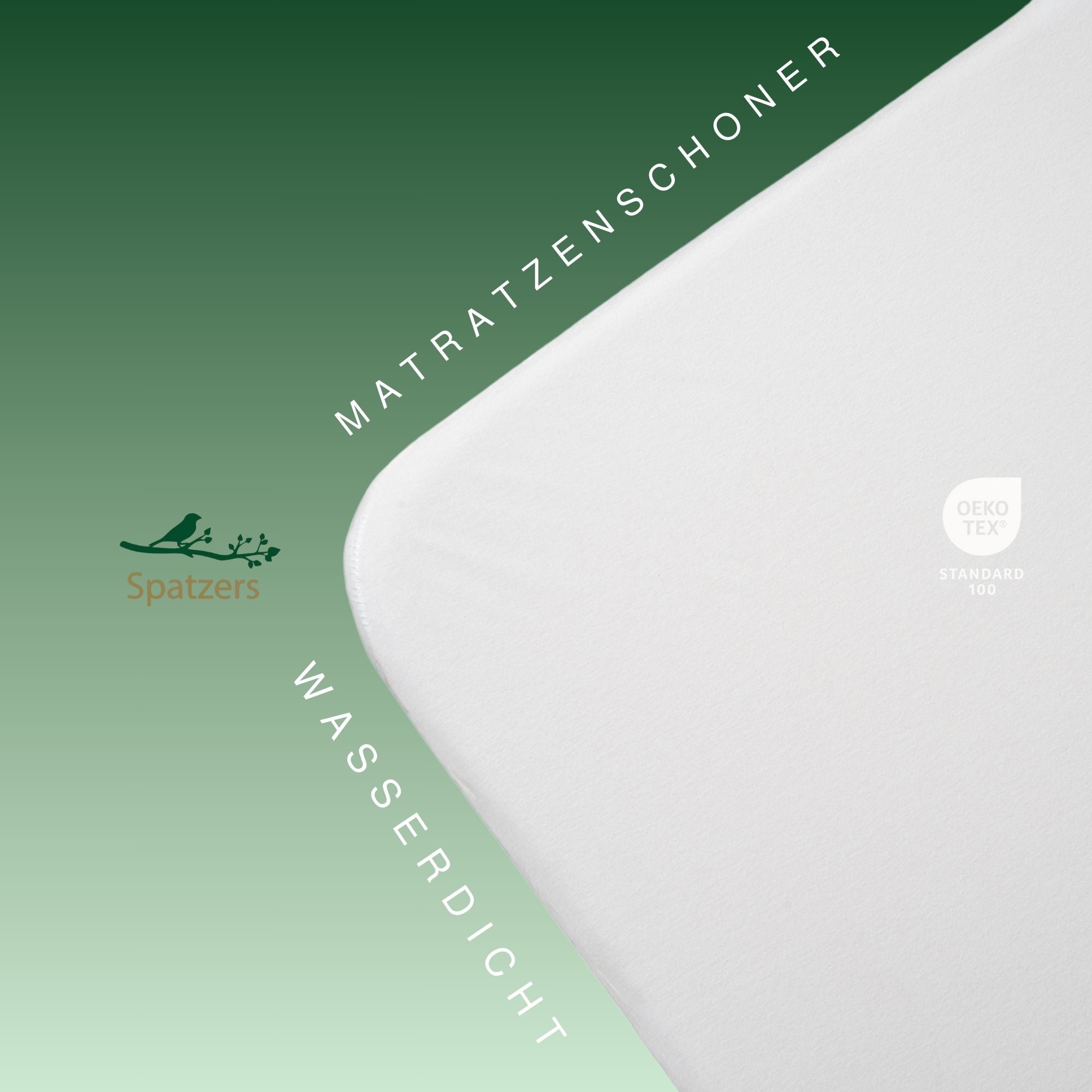 Spatzers Wasserdichtes Schlafkomfort 2-in-1 Premium Matratzenschoner-Spannbettlaken FITTED Superior